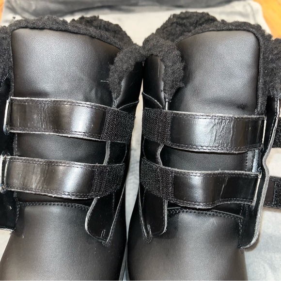 Totes Adjustable Waterproof Winter Boots Black Fleece Lined Velcro Size 11 M - Picture 7 of 7